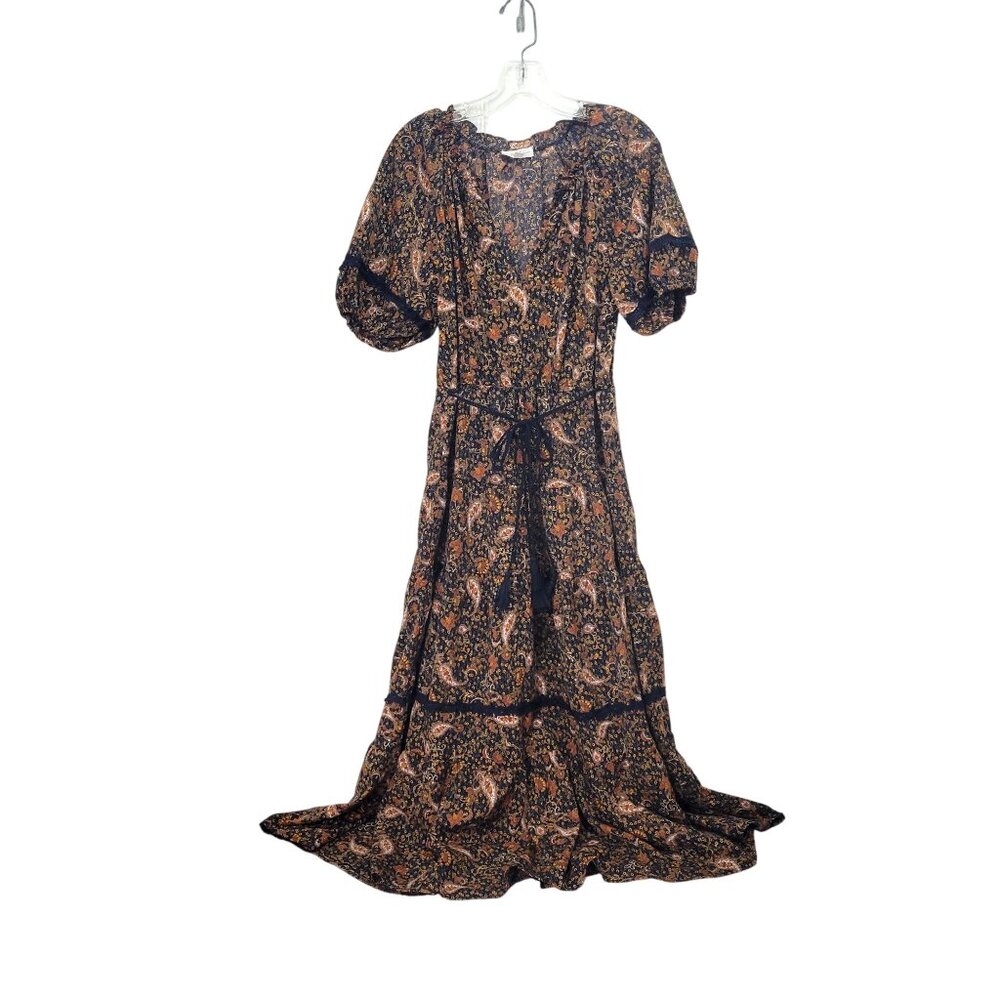 Bohemian Floral Maxi Dress Anthropologie By The River - Picture 5 of 5